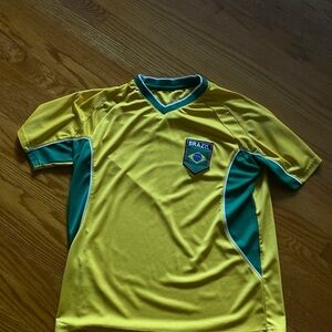 Vibrant Yellow and Green Athletic Jersey with Mesh Accents
